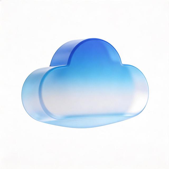 将这个云模型改为仰视角度，展示出云的底部