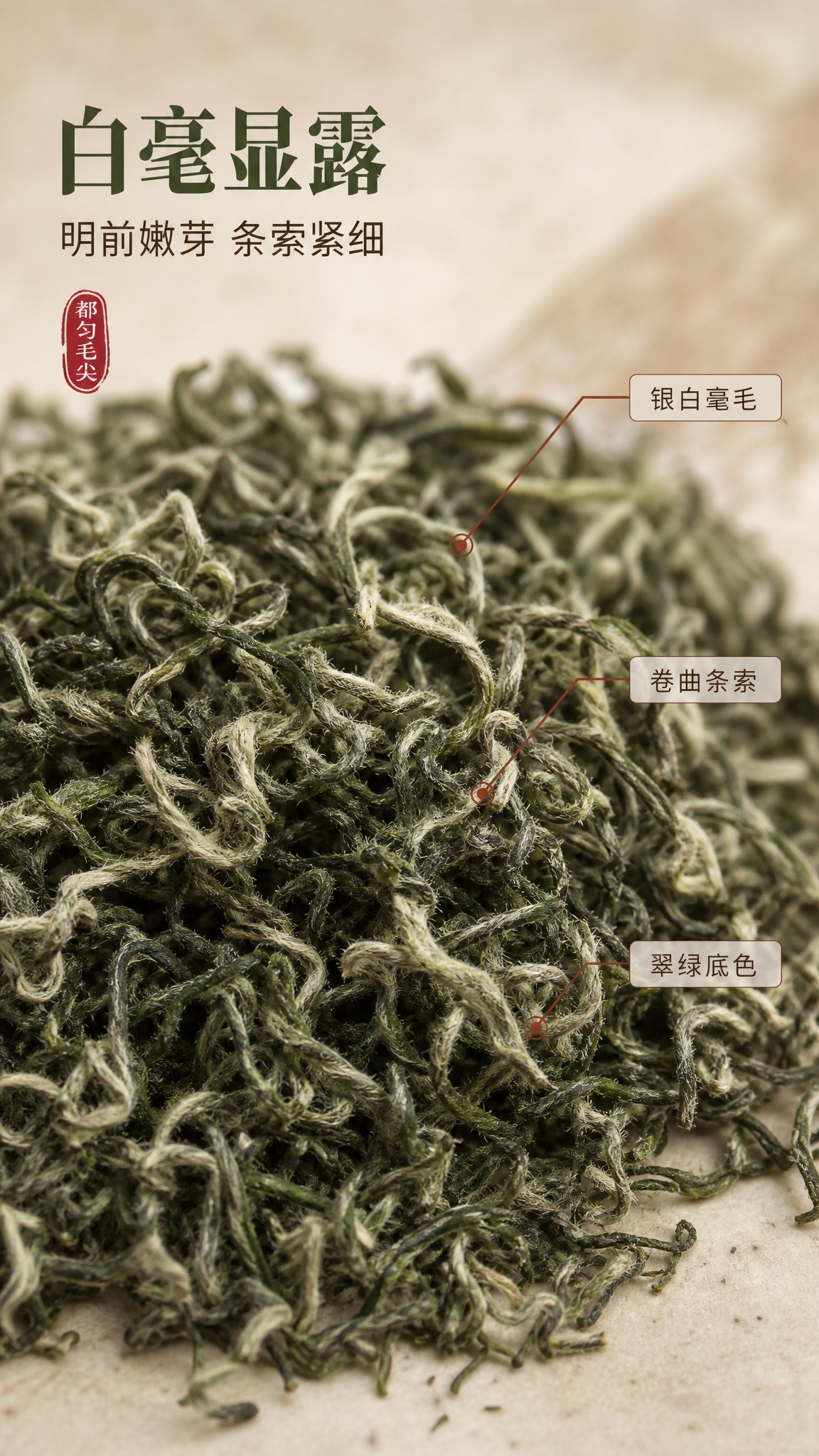 [商品] 使用【图2】【图3】都匀毛尖干茶茶样；严格保留干茶的… - 图片创意预览