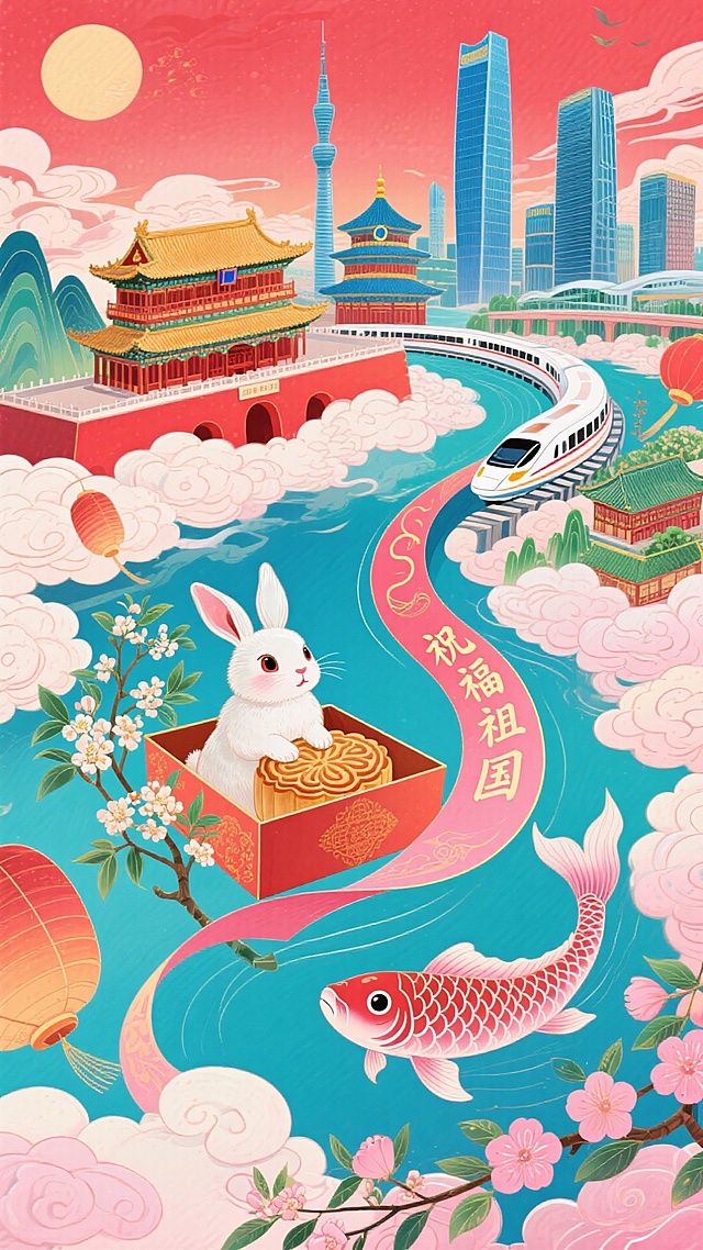 见证双节，祝福祖国繁荣昌盛