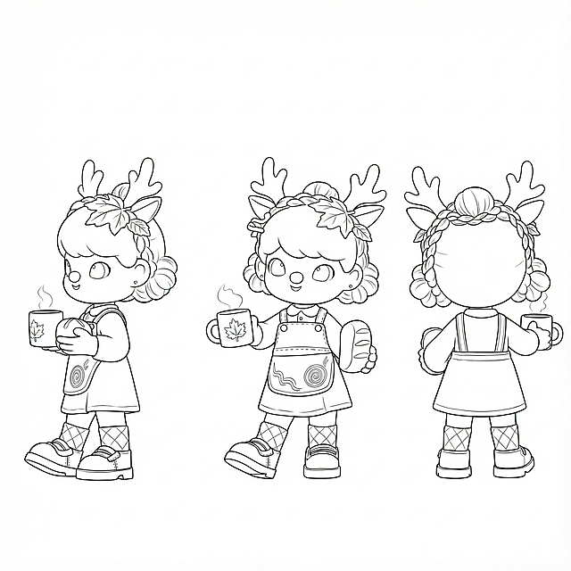 帮我生成一个线稿图