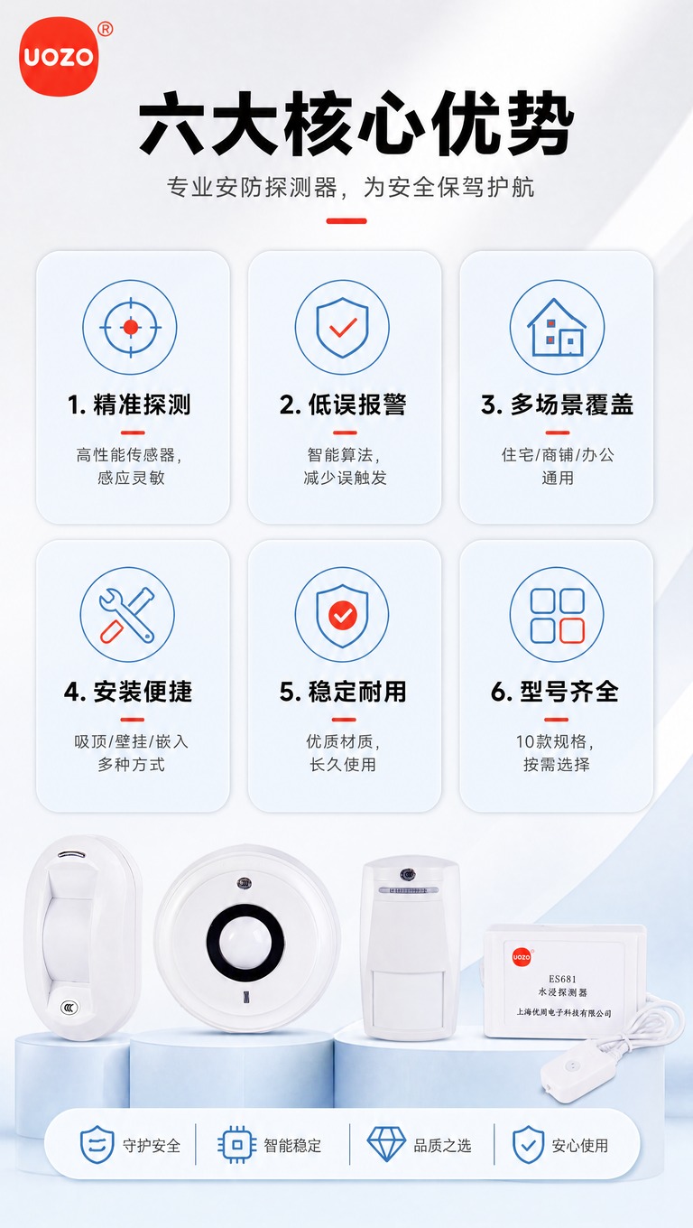 [商品] 使用【图1】中4款代表性探测器（吸顶红外、幕帘红外、… - 图片创意预览