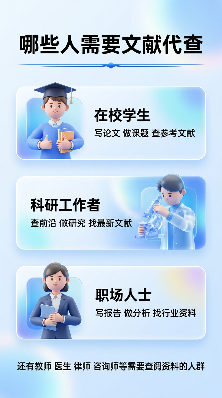 第6张适用人群页，玻璃拟态3D图标风格，9:16竖版。浅蓝白渐… - 图片创意预览