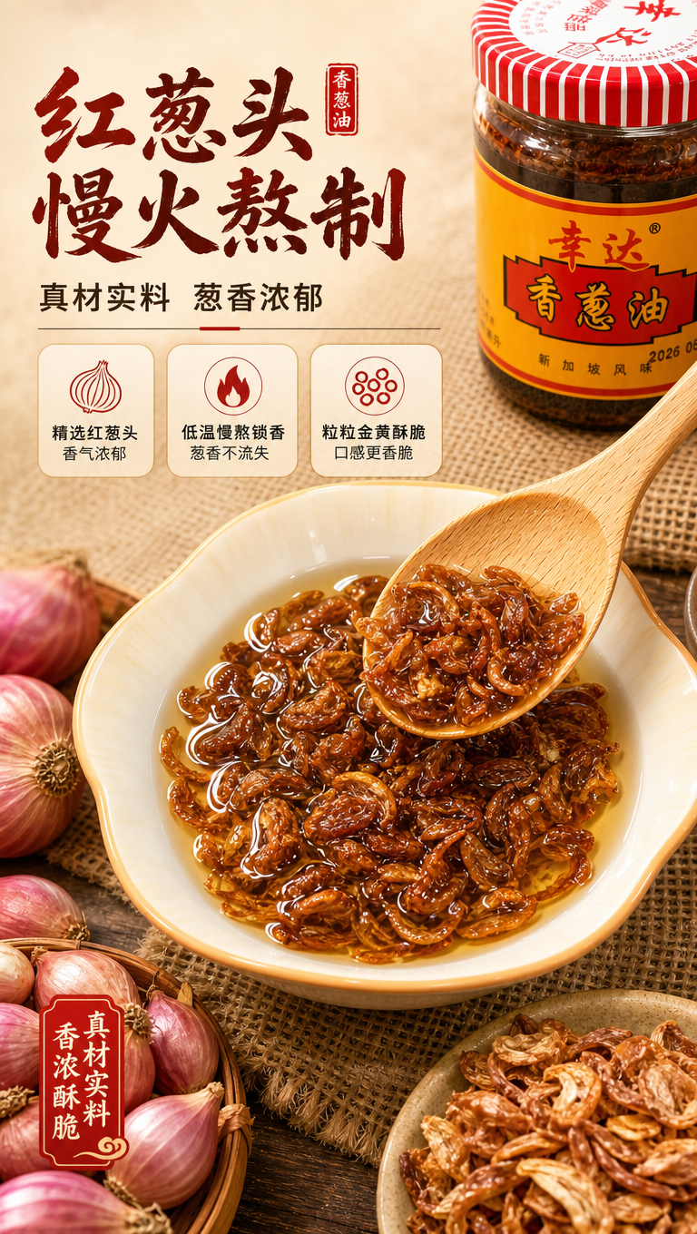 [商品] 使用【图2】【图4】香葱油油酥特写；保留葱酥的深褐金… - 图片创意预览