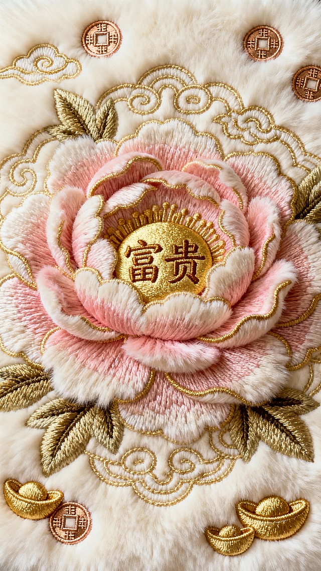 花开富贵 毛绒壁纸