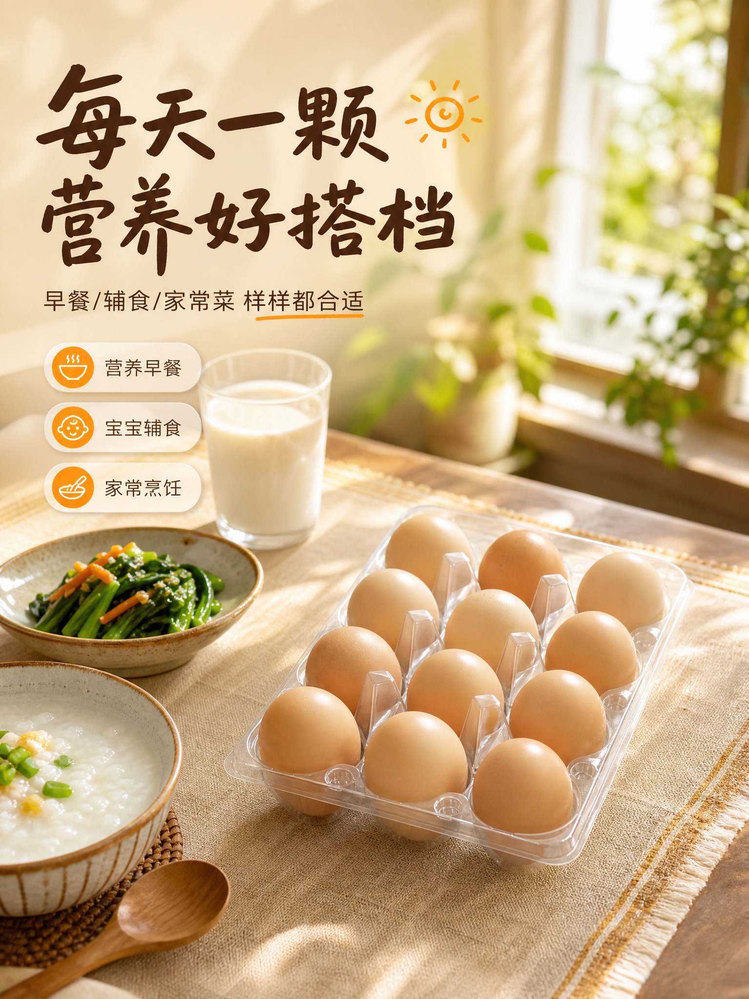 [商品] 使用【图1】康大农家散养鸡蛋透明塑料蛋托12枚装；保… - 图片创意预览