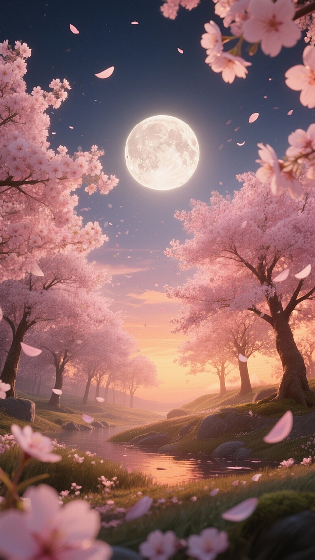 帮我生成50张关于月亮的美丽图片