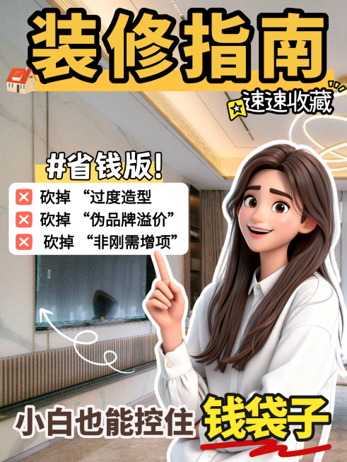 省钱装修指南小红书封面预览效果