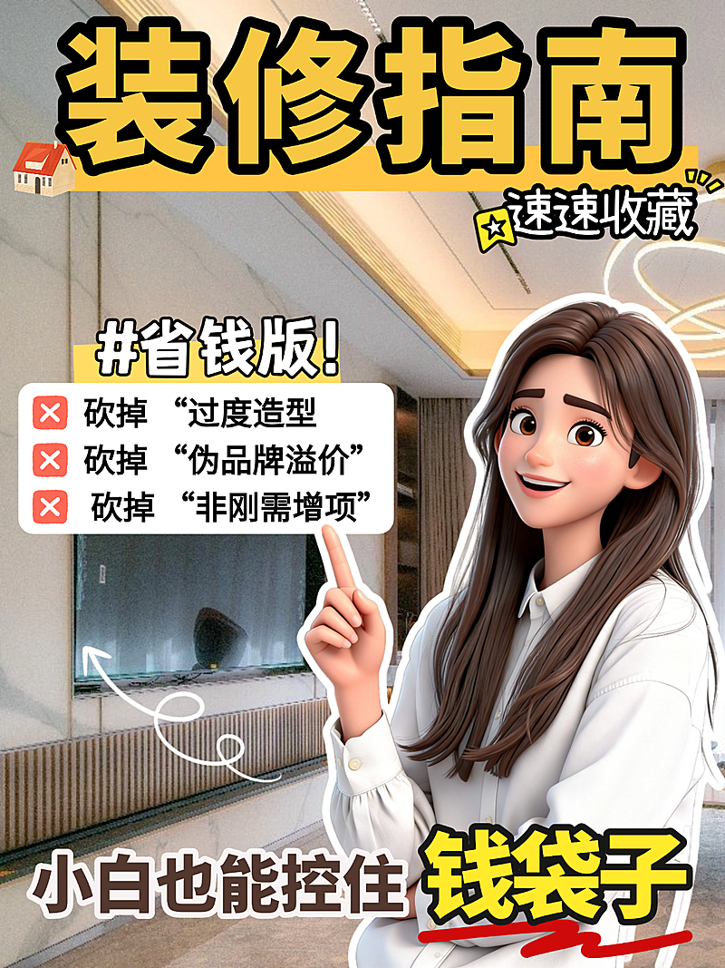 省钱装修指南小红书封面