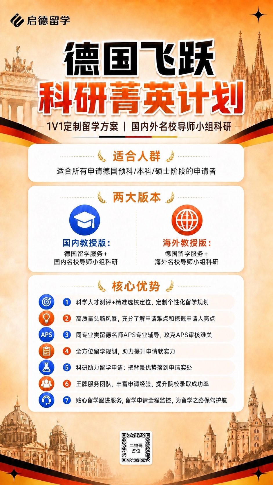 在原图基础上，将左上角的启德留学logo（含图形和文字）整体向… - 图片创意预览