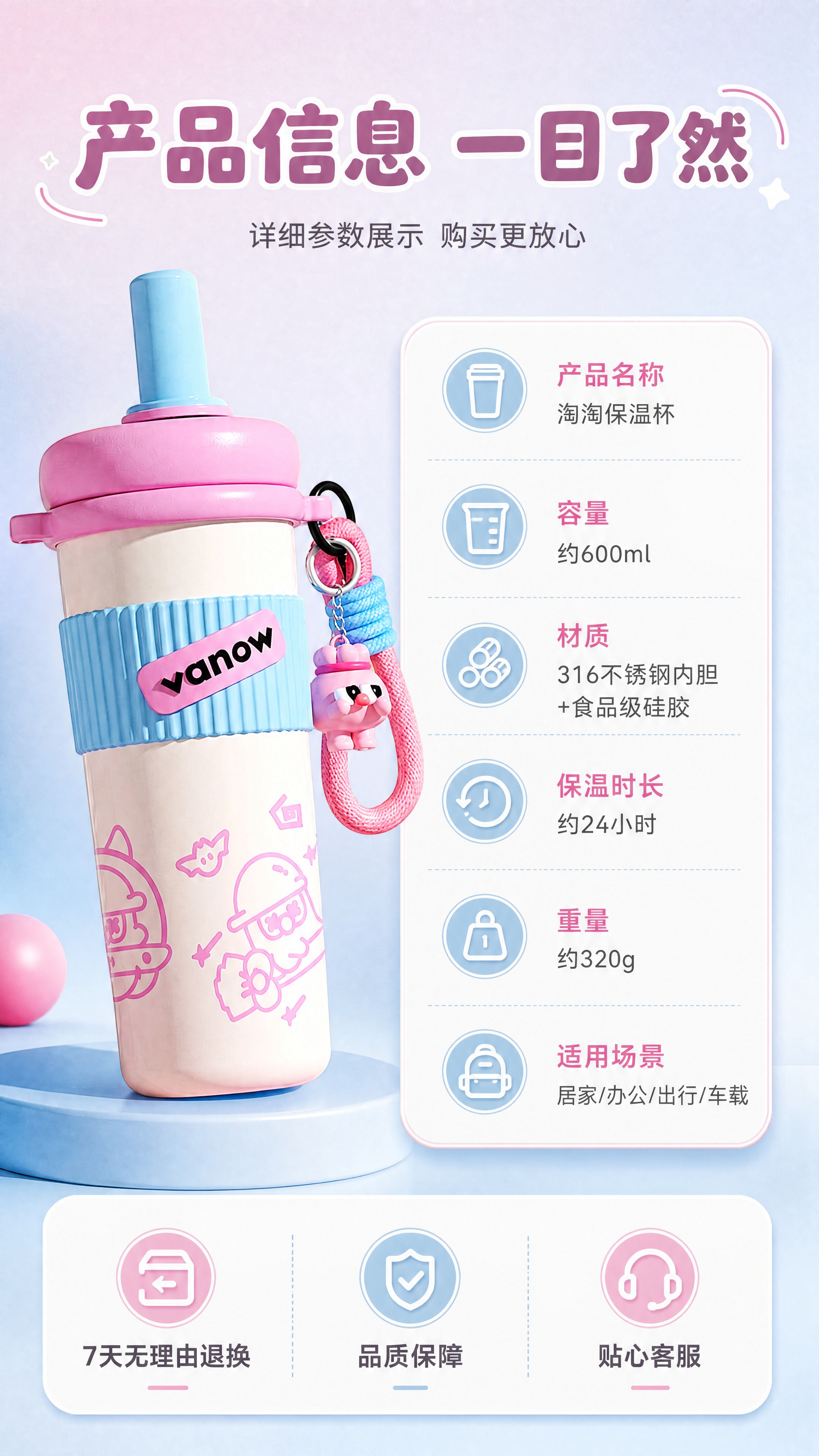 [商品] 使用【图1】粉蓝拼色吸管保温杯；保留全部外观特征、颜… - 图片创意预览
