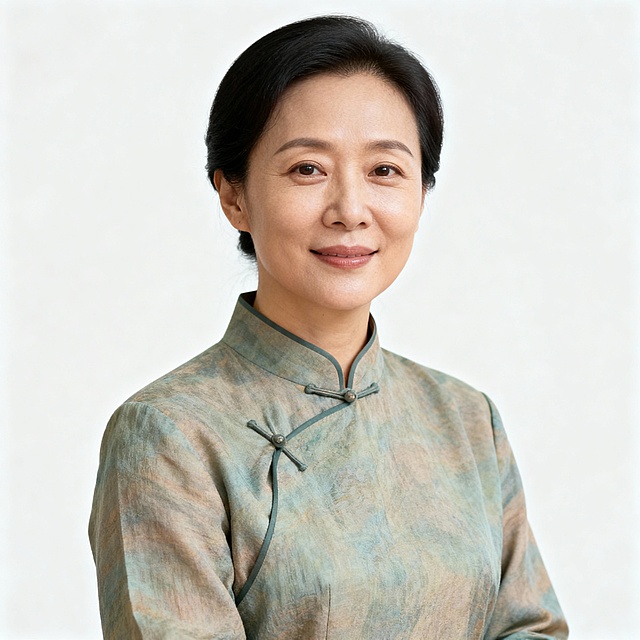 中式复古风旗袍，融合国潮与面料肌理，展现优雅文艺气质，实景拍摄呈现温婉东方之美。