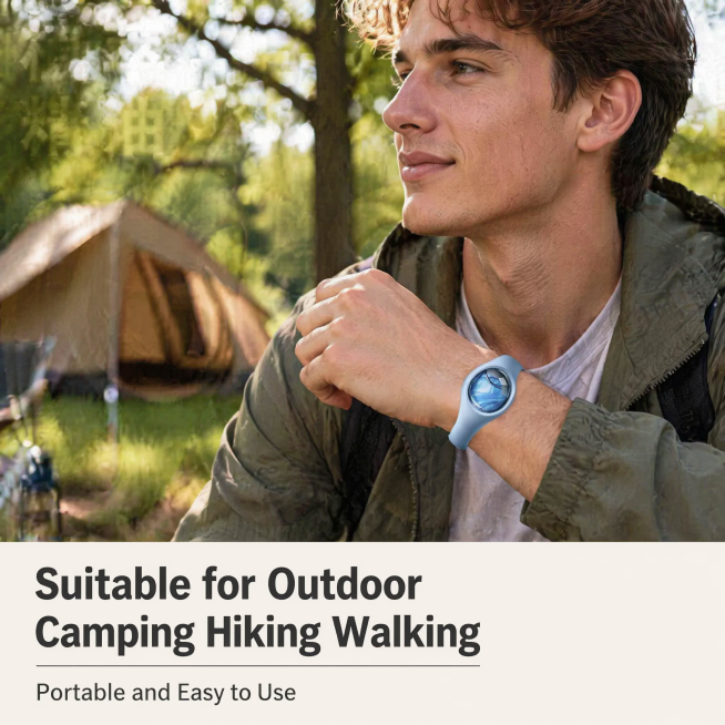 [Main Image 4] Outdoor usage scenario display of Mosquito Repellent Bracelet, fresh natural outdoor预览效果