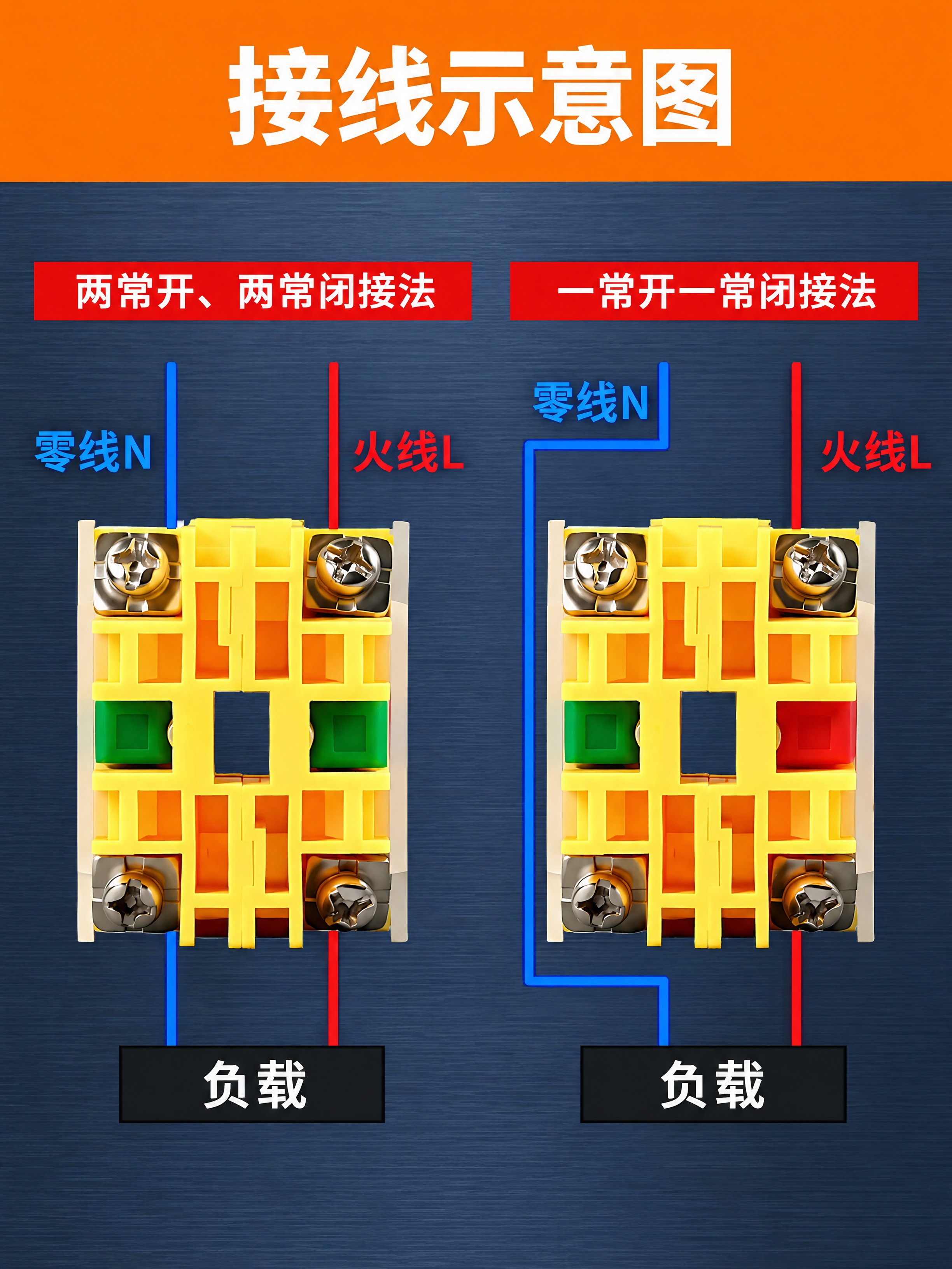 在原图基础上改风格，两个黄色触点模块图、所有红色线和蓝色线的走… - 图片创意预览
