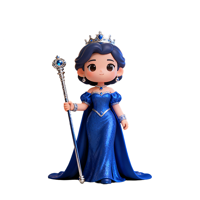 3D卡通执政官形象图蓝色