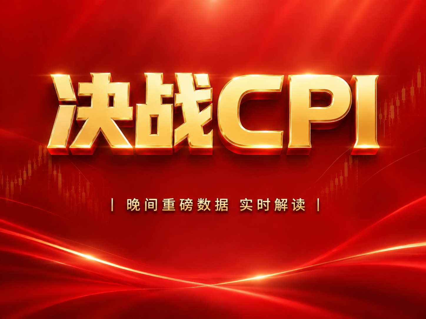 将"决战CPI"字体改为端正的黑体加粗样式，字体方正不倾斜，保… - 图片创意预览