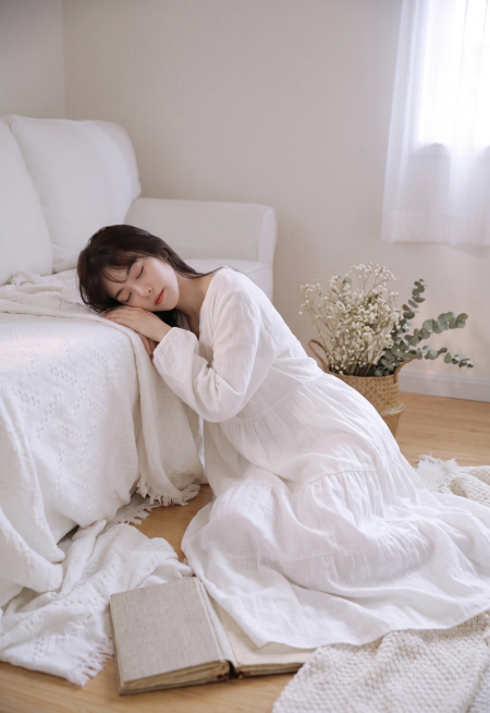 白色裙子写真预览效果