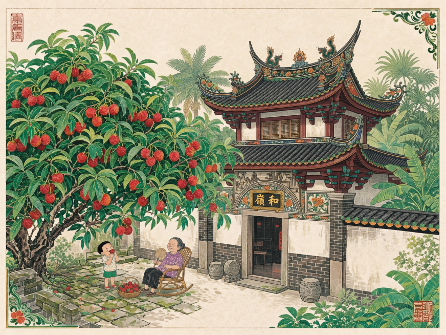 将其更具有岭南特色建筑特征预览效果
