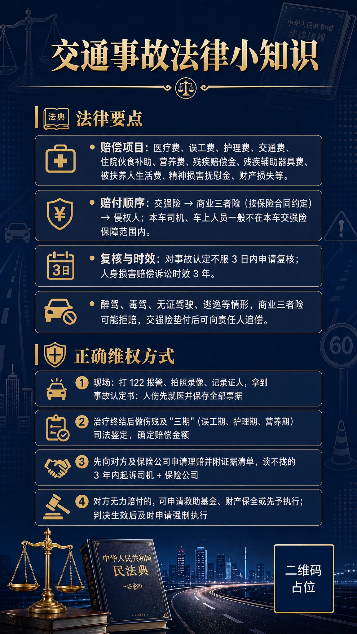 一张庄重正式的法律知识科普海报，竖版9:16比例。整体风格庄重… - 图片创意预览