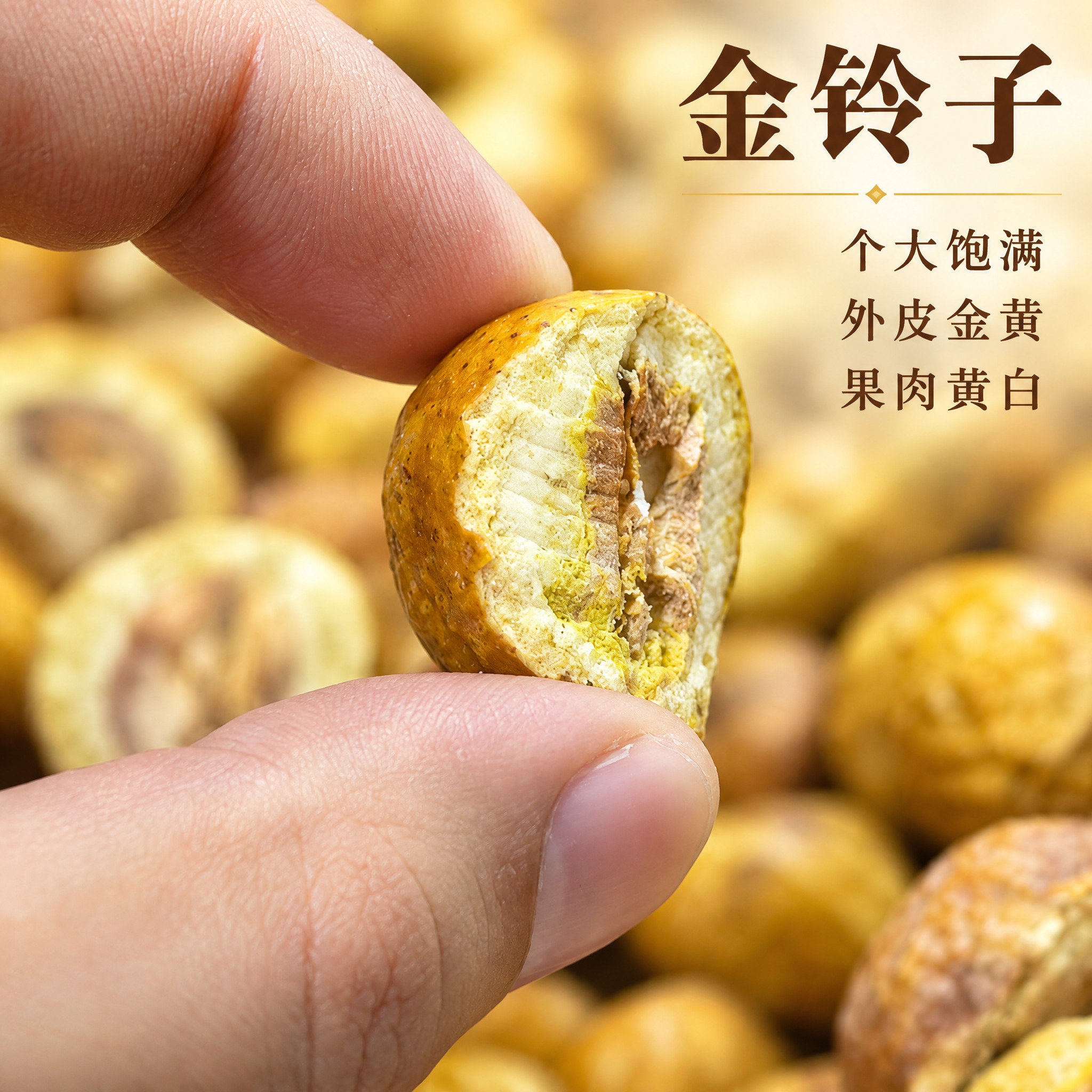基于上传的金铃子素材进行主图创作，严格使用上传素材，完整保留原… - 图片创意预览