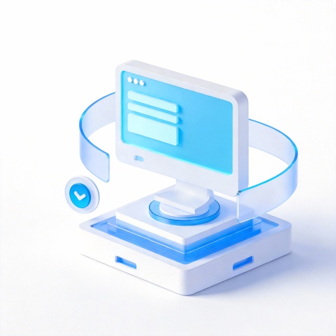 去掉盾牌，显示器边上做成显示器环绕效果预览效果