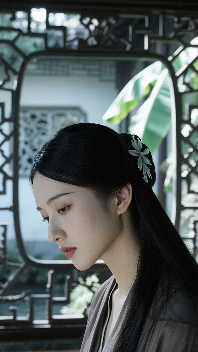 請仔細分析以下的歌詞,包含意境,意義,氛圍...等,不要遺漏任何細節,分析後,請生成切合這首歌詞意境與風格的20張分鏡圖,圖片風景美麗,山水壯麗,色彩艷麗,女的美麗可愛,男的帥氣英挺,圖片與圖片之間要求要有強烈的相關聯,且人物,環境,文化背景,風格,腳色等都要一致性,要求所有的圖片尺寸為"9:16", 電影唯美真人寫真風格,32K超高畫質,確保圖片裡不要有任何文字,也不要有血腥,戰爭,流血的任何畫面,畫面要求有張力,能觸動人心,引發共鳴,大師史詩級作品 :

"
[Verse]
水墨丹青勾勒你的眉眼
青衣長衫掩不住你風華
執筆為你寫下千言萬語
落款處是我深情的名字啊
你轉身的瞬間衣袂飄飄
像畫中仙子下凡塵世
我願做那支畫筆
將你永遠留在畫卷裡

[Pre-Chorus]
一筆一畫都是思念
墨色深淺訴衷腸

[Chorus]
墨染青衣畫中人
這相思入骨三分
就算時光匆匆流逝去
就算容顏會老去
這幅畫裡你永遠年輕
是我心中最美風景
"