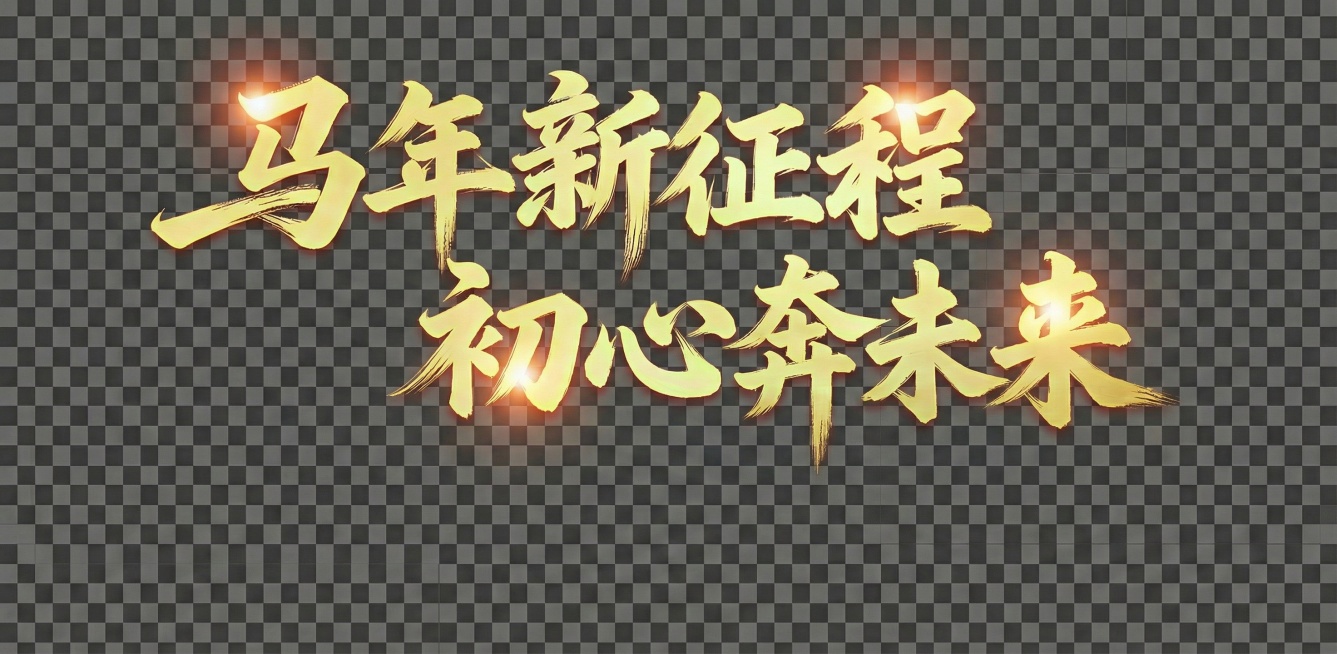 帮我把文字改成马年新征程 初心奔未来预览效果