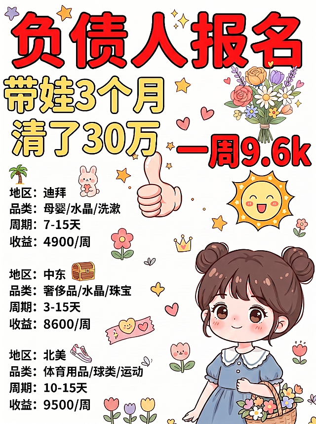 修改图片，将文字“清了35万”改成“清了30万”，在图片中添加更多可爱的卡通贴纸装饰，保持原来的风格不变