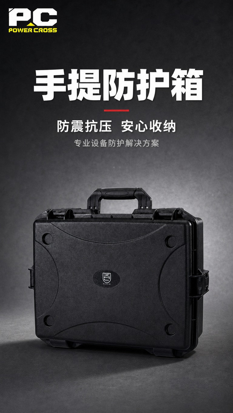 [商品] 使用【图3】黑色手提防护箱正面图；严格保留黑色硬壳箱… - 图片创意预览