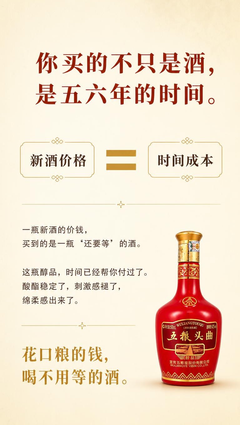 [商品] 使用【图3】五粮头曲醇品红金酒瓶，保留瓶身所有文字与… - 图片创意预览