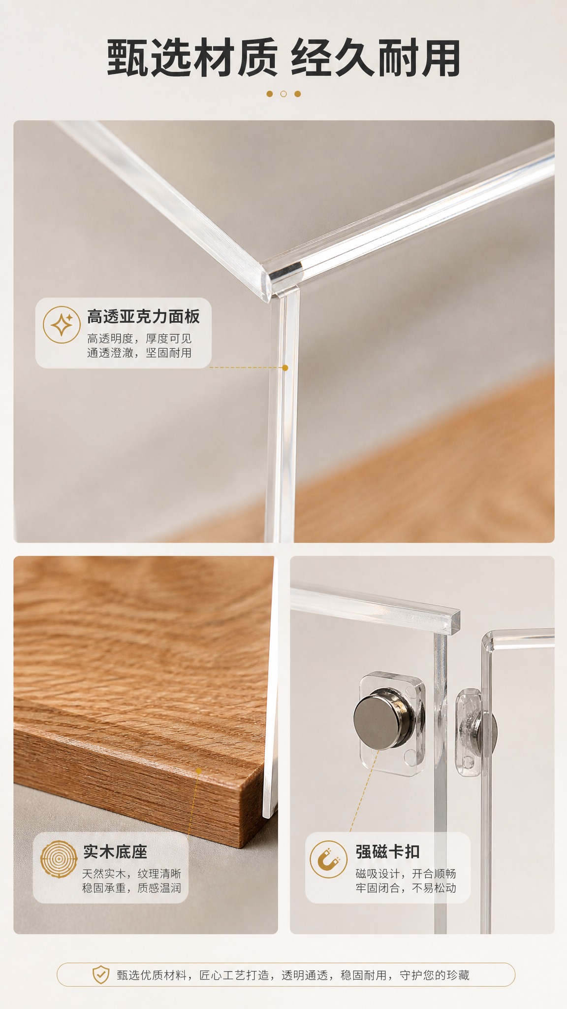 [商品] 使用【图6】透明亚克力手办展示盒（空盒开门状态）；保… - 图片创意预览