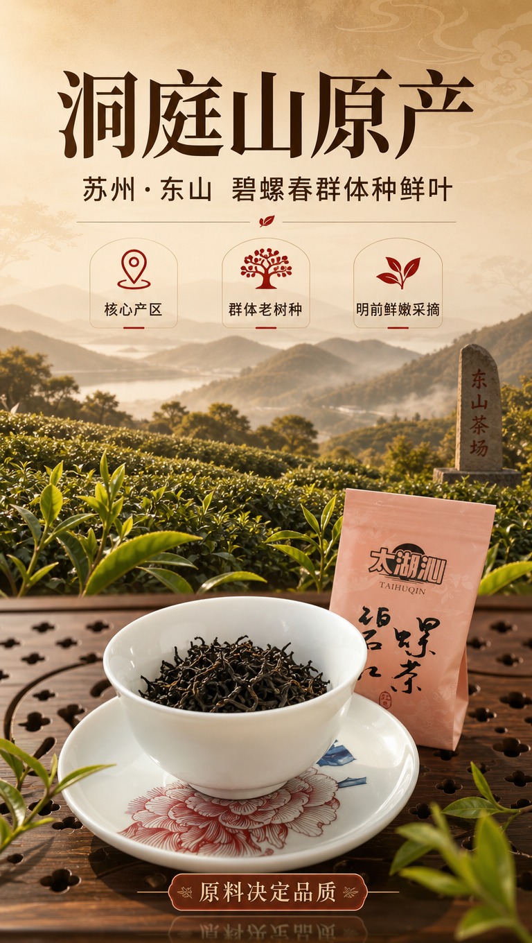 [商品] 使用【图1】干茶与小袋包装；保留小袋"太湖沁TAIH… - 图片创意预览