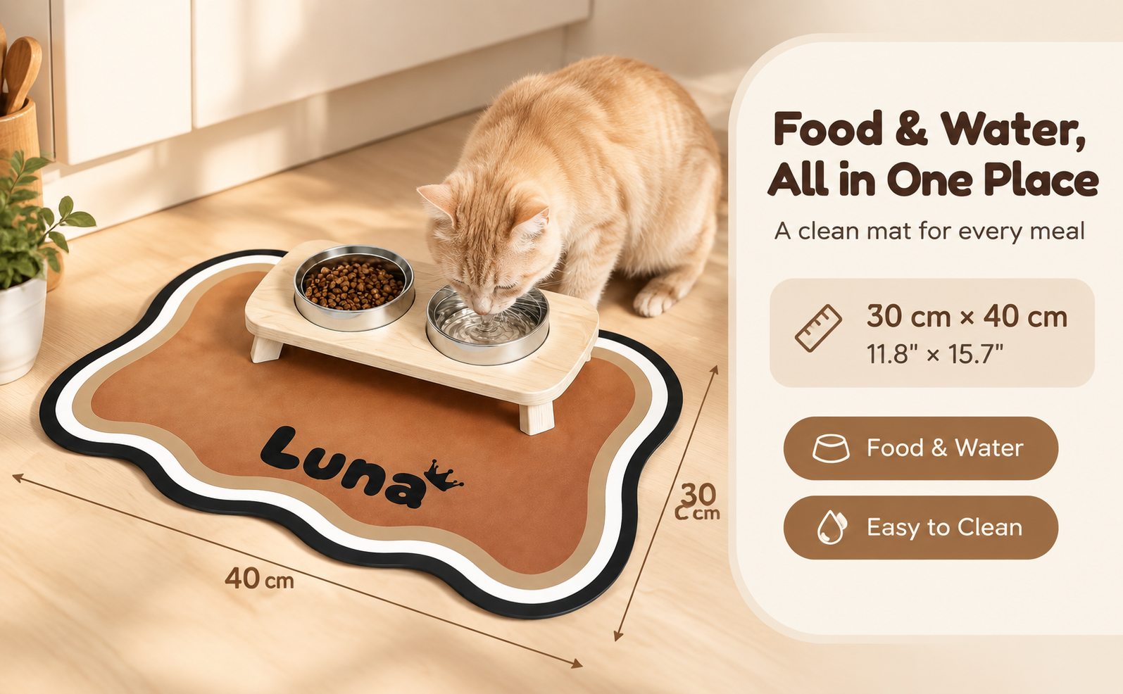 [重制] 将猫咪喂食垫商品图重制为970:600横版主图第2张… - 图片创意预览