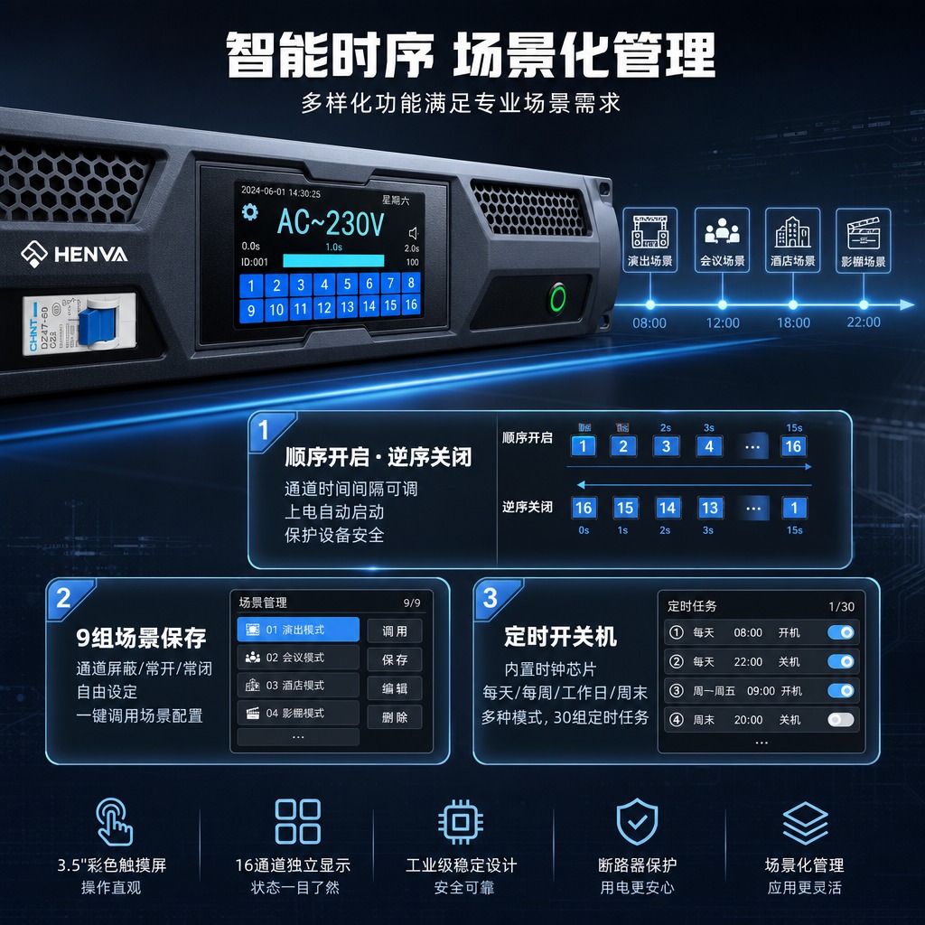 [商品] 使用【图1】16通道电源时序器HW-MX16正面图；… - 图片创意预览