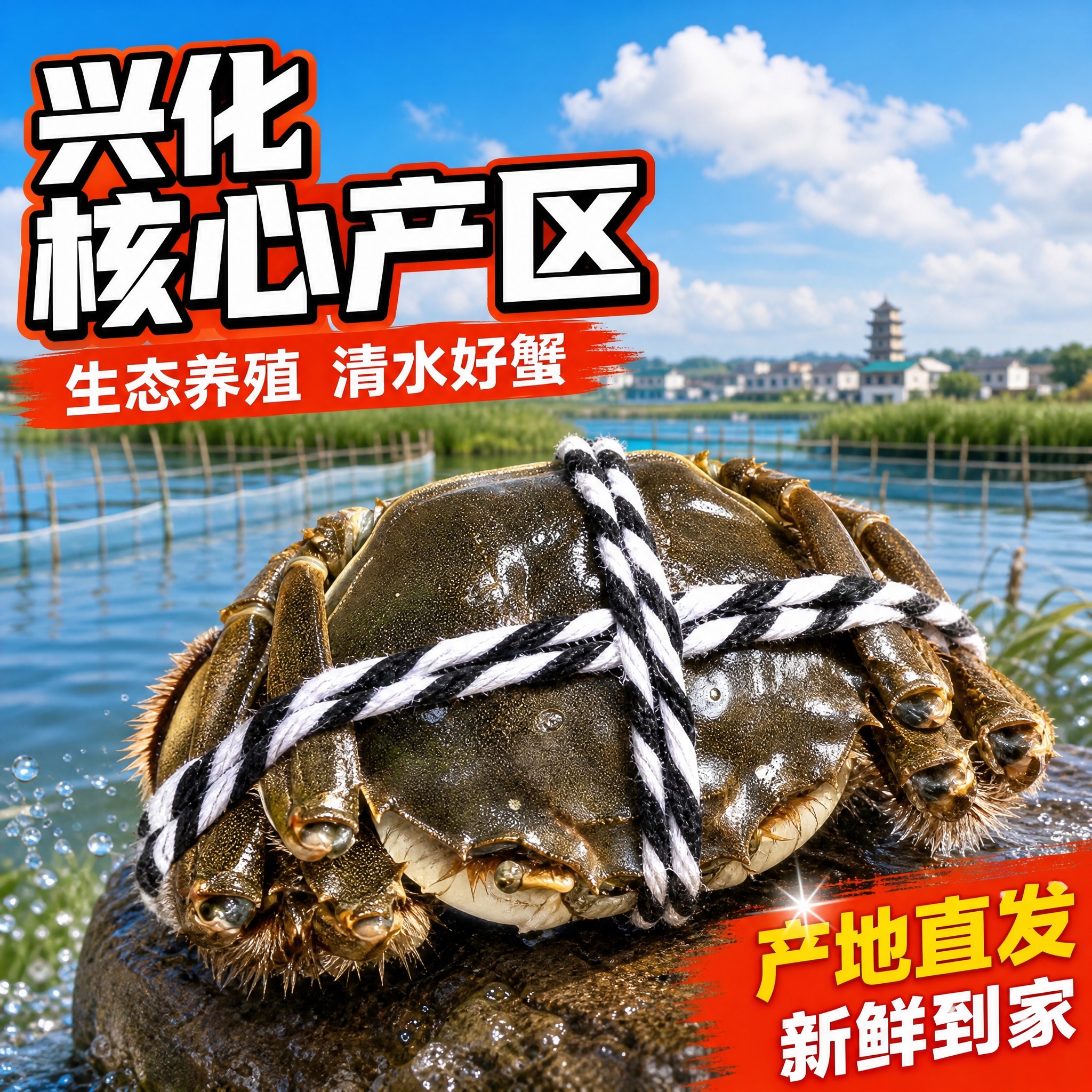[主图-4] 兴化产地养殖场景图 突出产地直发 生态养殖 拼多… - 图片创意预览