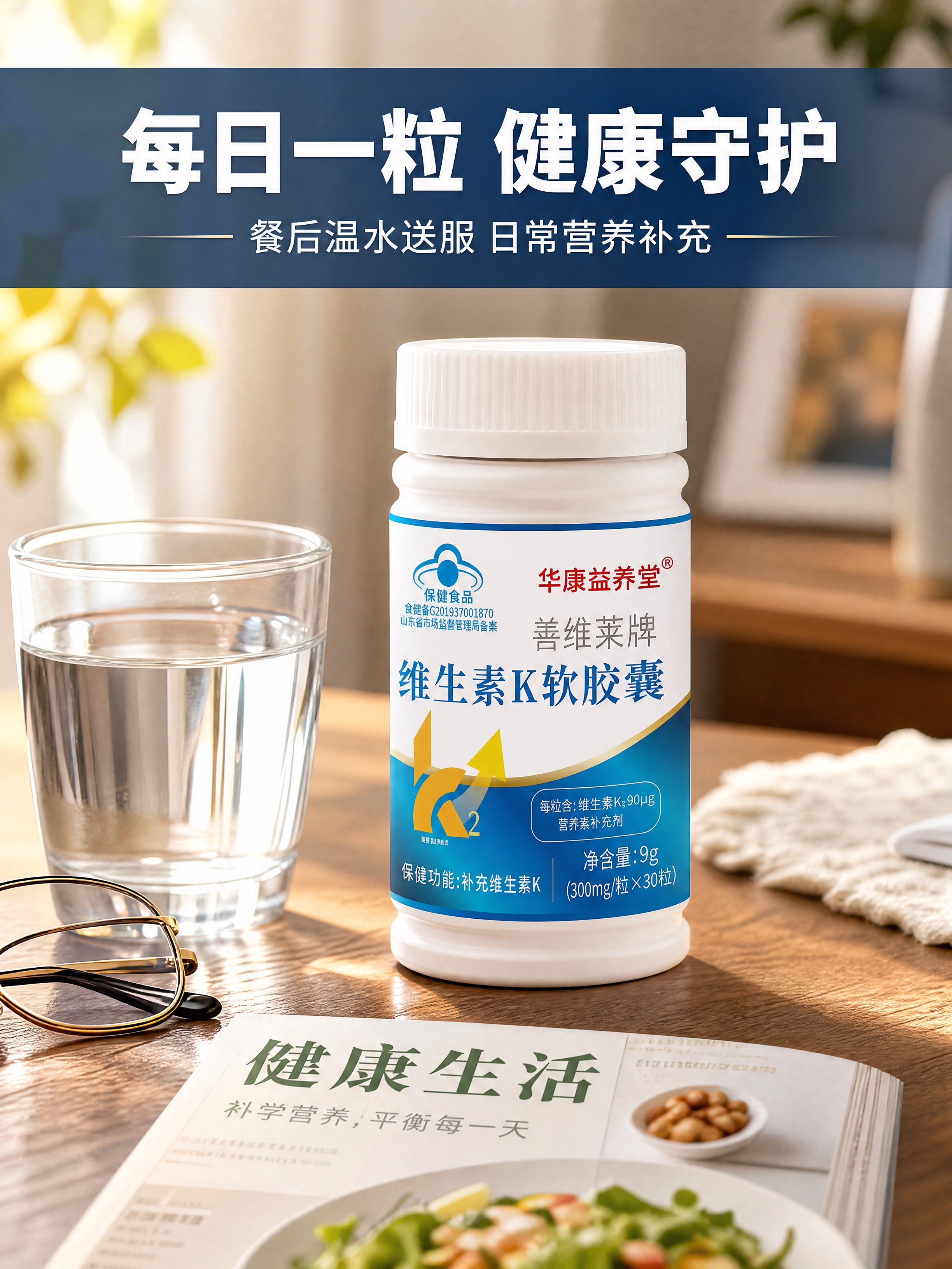 [商品] 使用【图1】华康益养堂善维莱牌维生素K软胶囊；保留全… - 图片创意预览