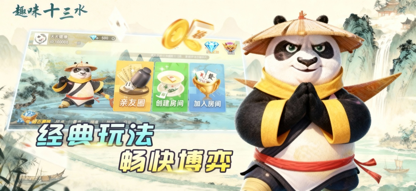 根据图片风格替换不同的背景，右边熊猫可显示不同角度或动作，各生成5张预览效果