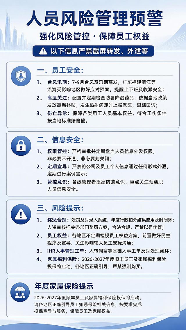 基于原图修改，删除左下角的二维码占位方块，保持原海报的所有其他文案、版式、配色和风格完全不变，将年度家属保险提示区域调整为通栏填满原有空间，保持文字排版清晰，整体比例不变