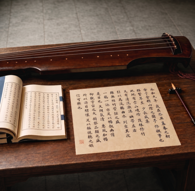 兰亭集序预览效果