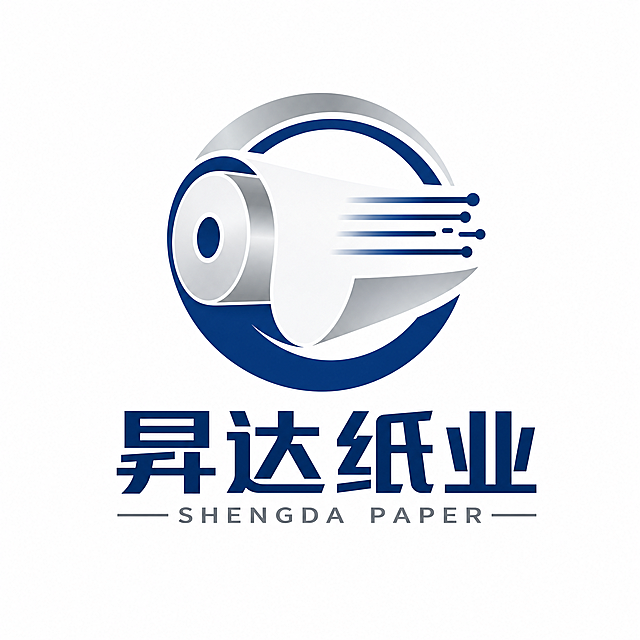 设计一个名为"昇达纸业"的热敏纸业品牌logo，风格简约专业，适合工业制造企业，凸显纸业质感，大气稳重