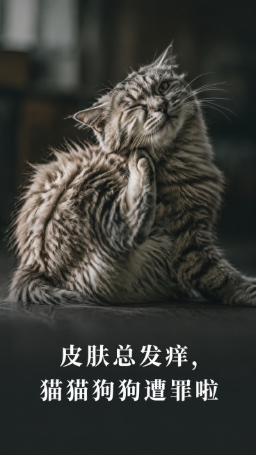 [第1屏] 痛点唤醒，宠肤酶保健膏详情首屏。本屏不展示包装盒，仅预览效果