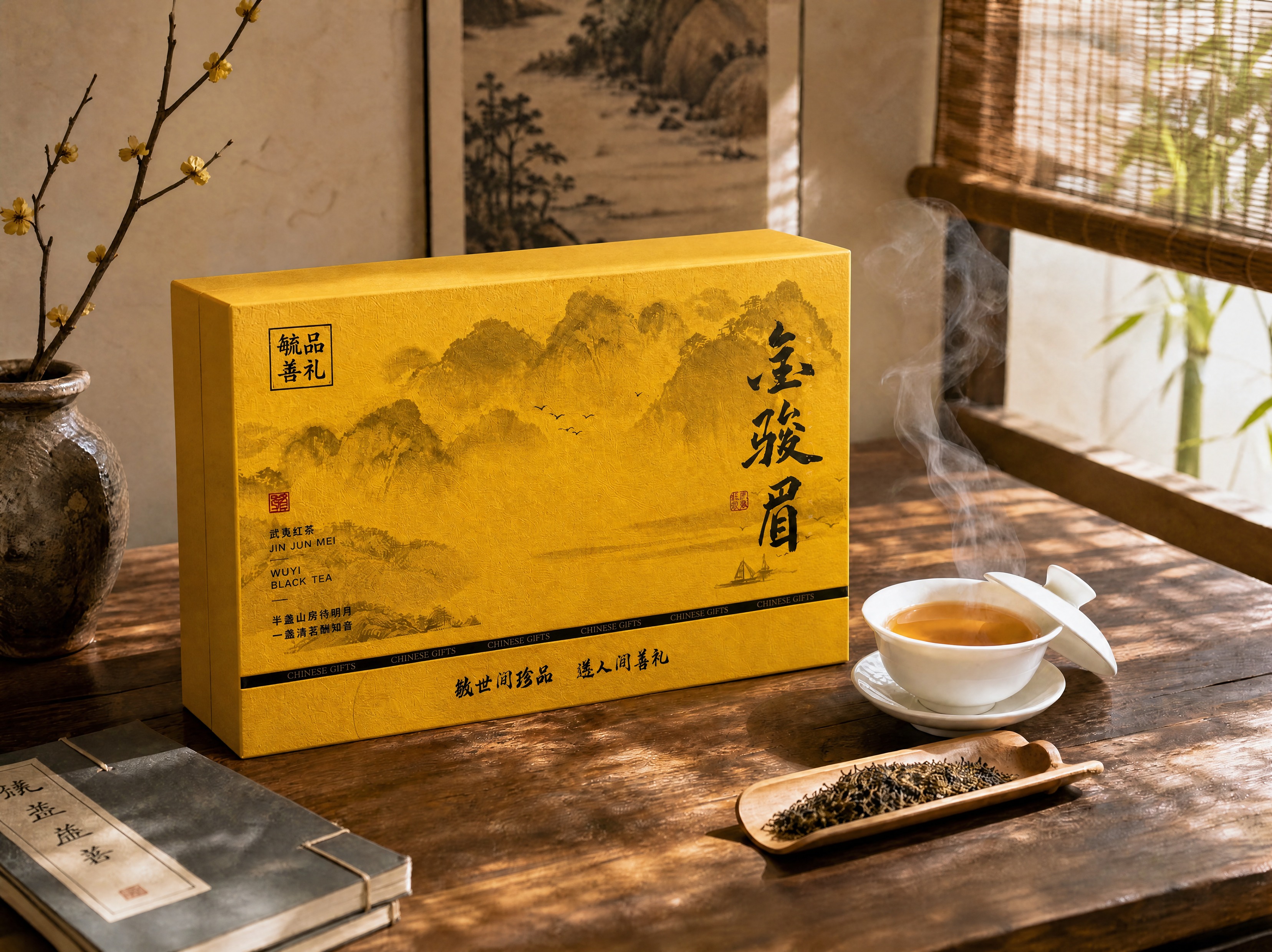 修正礼盒：1）增加礼盒厚度，让礼盒更厚实饱满，侧面可见明显的盒… - 图片创意预览