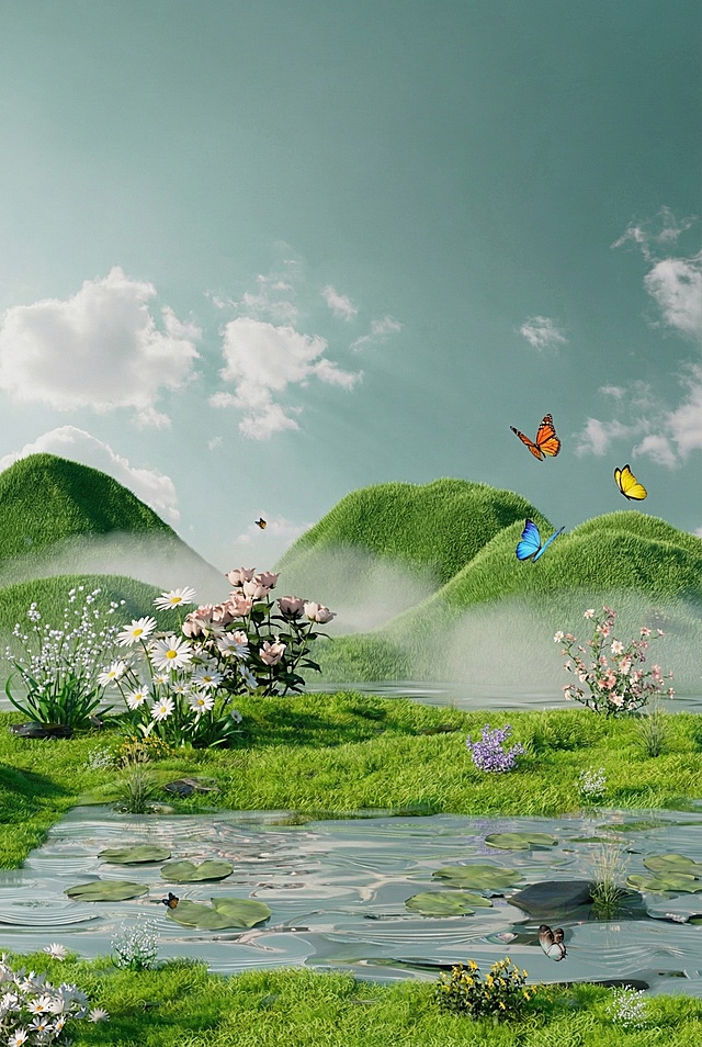 去掉图中的文字和产品图，再生成一张类似的背景图，不要一样模一样