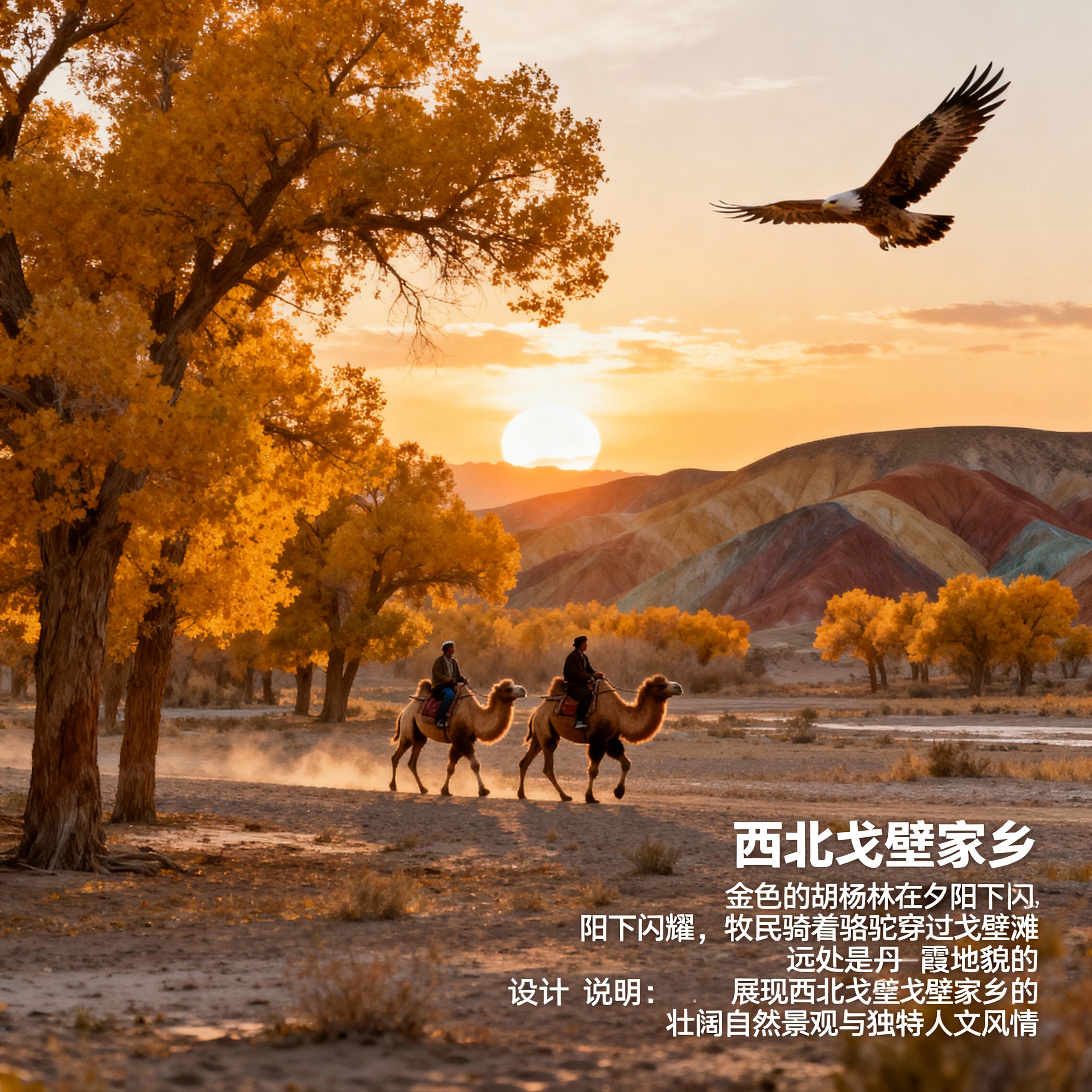 生成4张以上与家乡主题相关的宣传图片(如 风景、人文、未来想象… - 图片创意预览