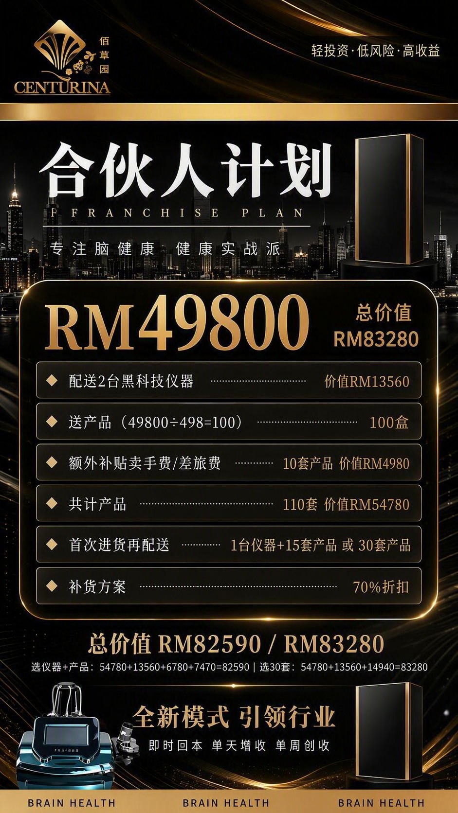 黑金高端商务风格竖版合作方案海报，9:16比例，2K超清。 整… - 图片创意预览