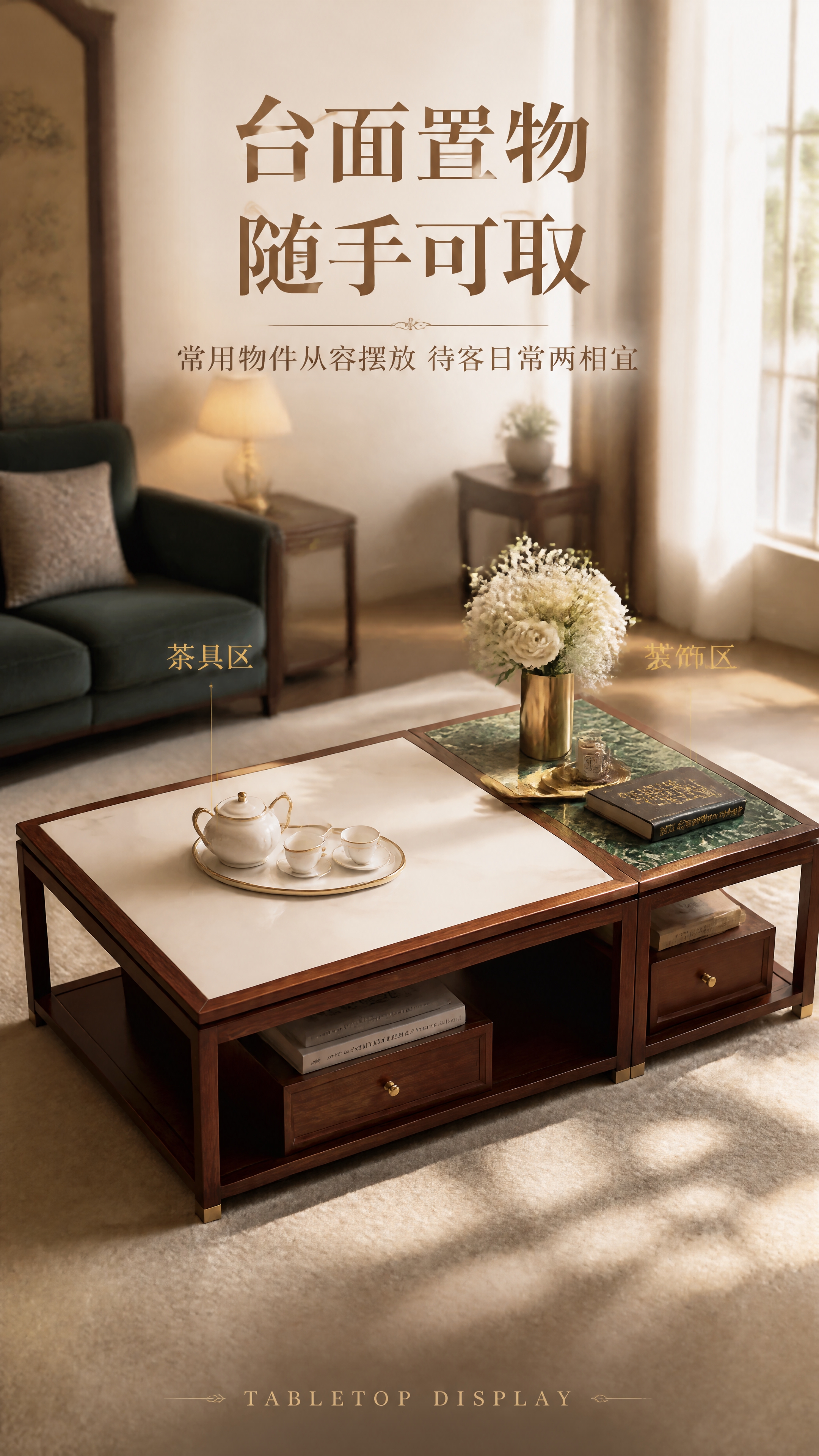 [第3张] 台面使用场景-常用物件摆放展示。本张使用【图1】作… - 图片创意预览