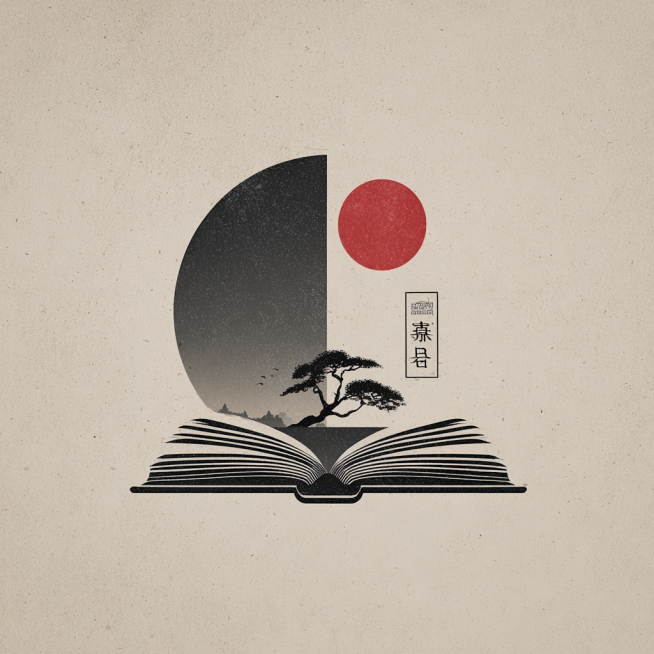 再生成一下，强调要雅致，大气。要有中华传统元素融合日系logo风格。预览效果