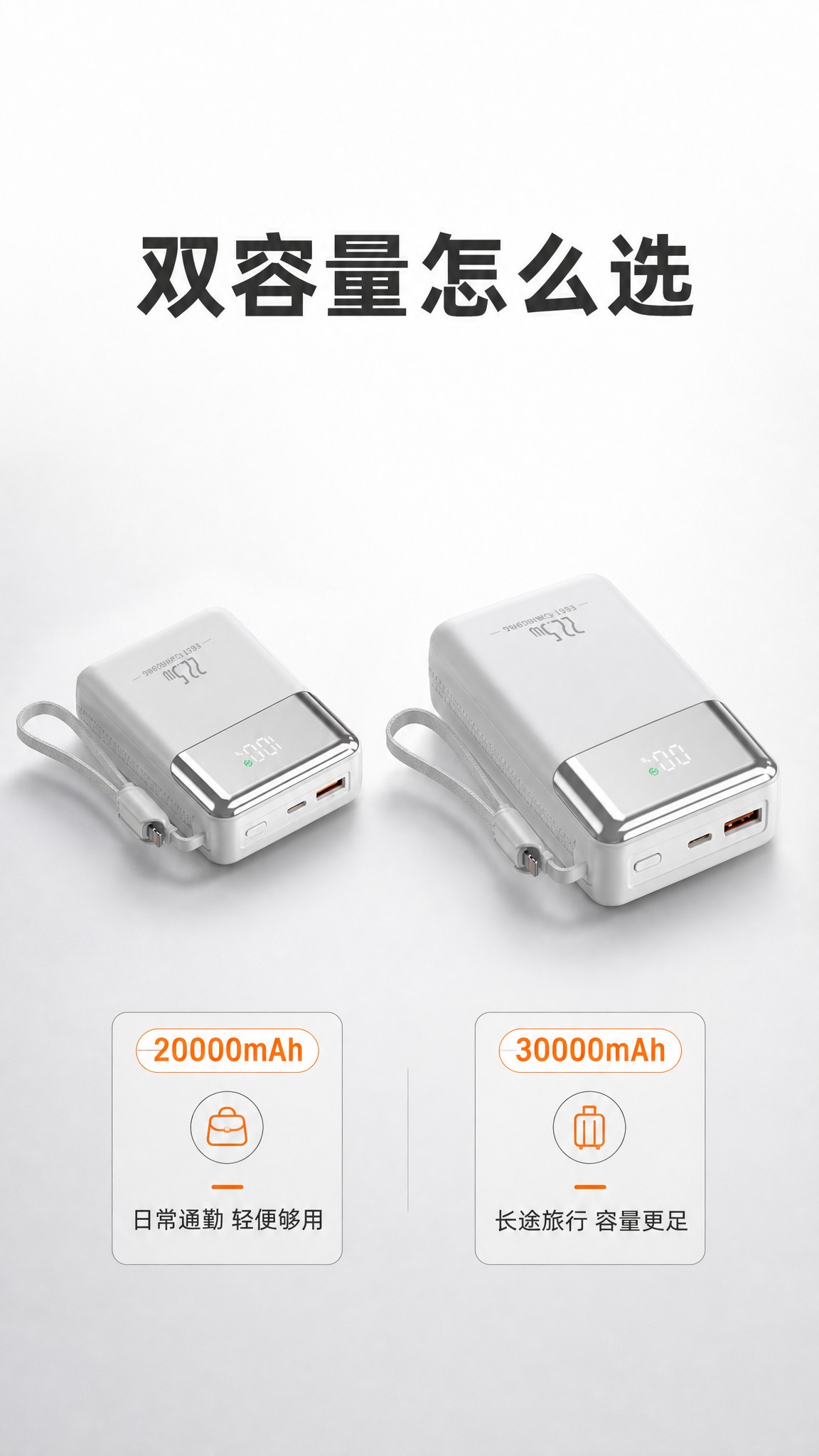 [主图-4] 双容量选择图：20000mAh与30000mAh… - 图片创意预览