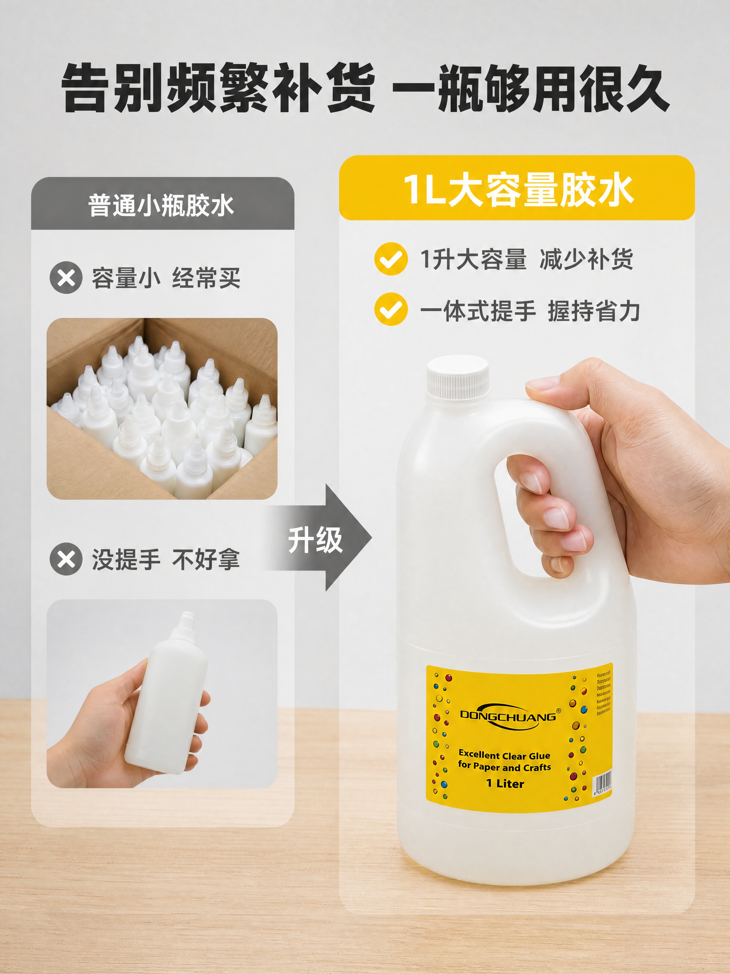 [商品] 使用【图1】【图3】DONGCHUANG 1升装透明… - 图片创意预览