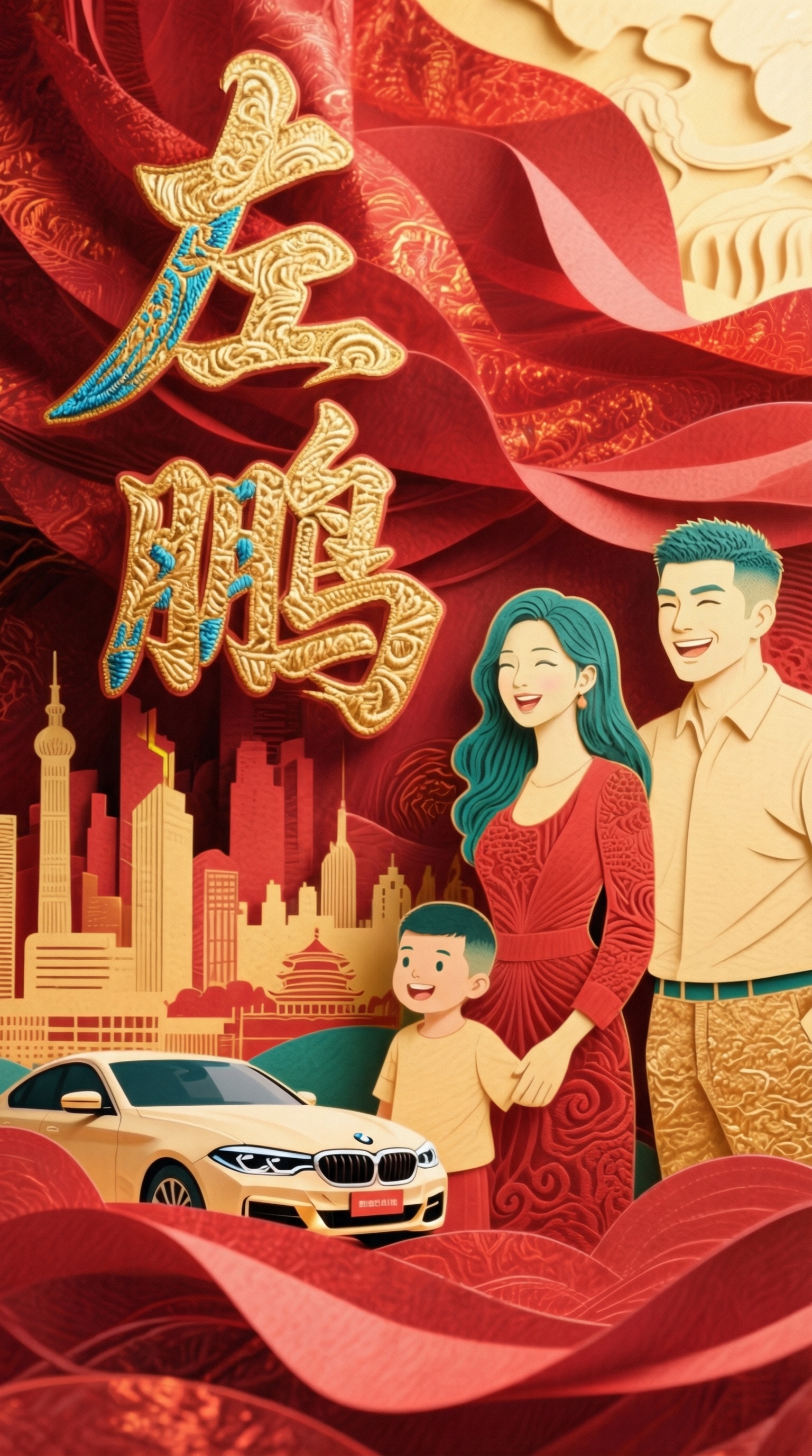 把小男孩的长发变成寸头短发；爸爸的也变成寸头碎发，帅气一点；一… - 图片创意预览
