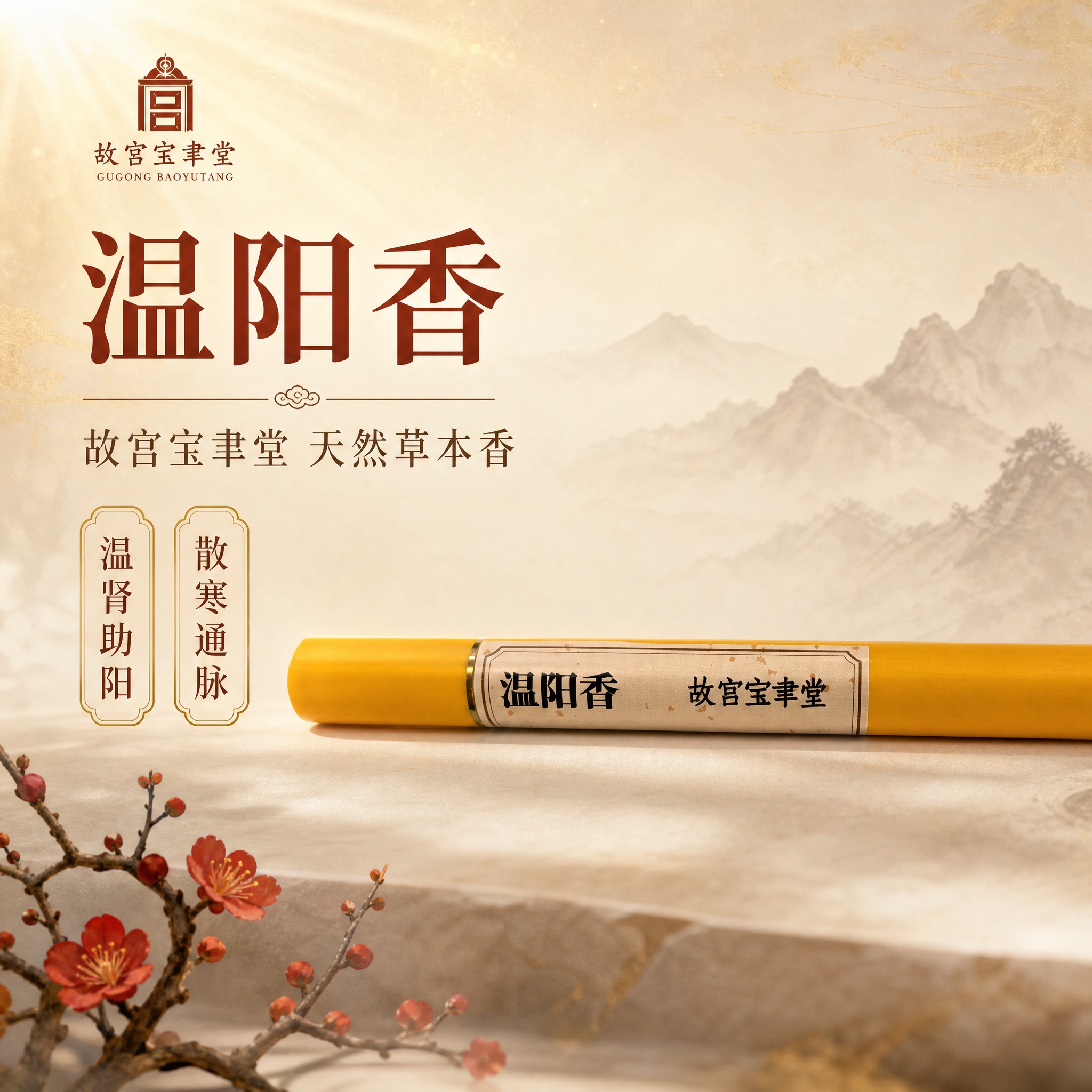 [主图-1] 故宫宝聿堂温阳香首图，新中式国风雅致氛围感，突出… - 图片创意预览